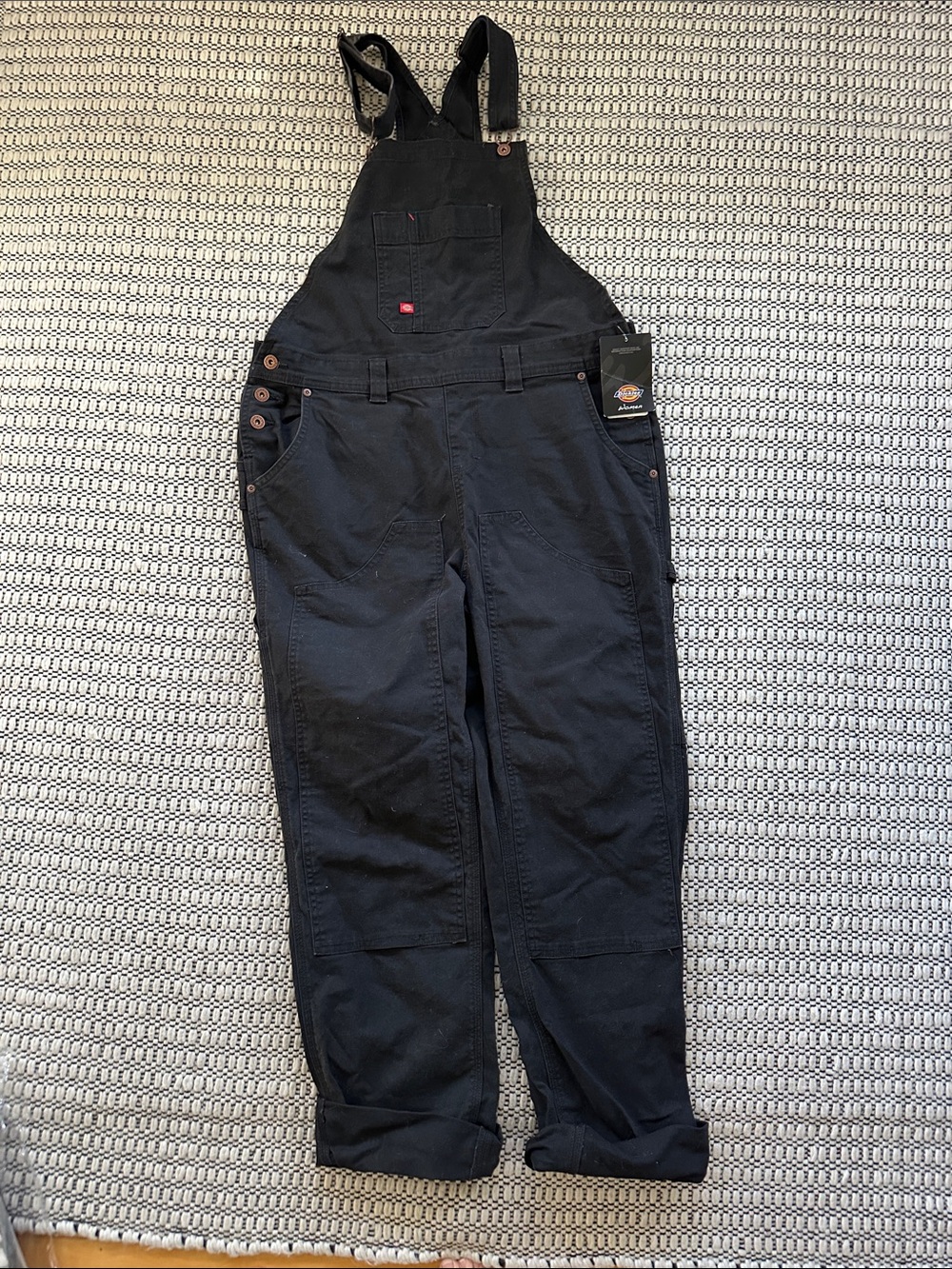 Dickies Black Canvas Carpenter Overalls